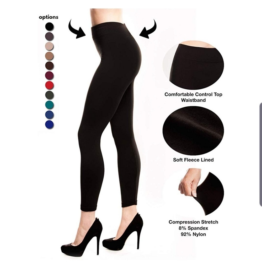 2 pair of fleece lined leggings... NEW! - Picture 5 of 5